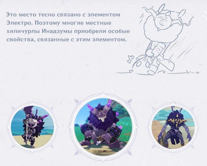 Электро-монстры Инадзумы Genshin Impact