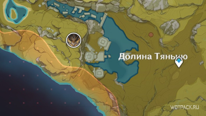 древний геовишап на карте