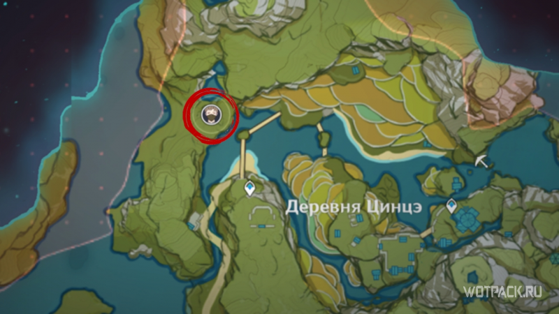 расположение похитителей сокровищ на карте