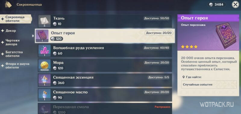 книги опыта в сокровищнице Пухляша