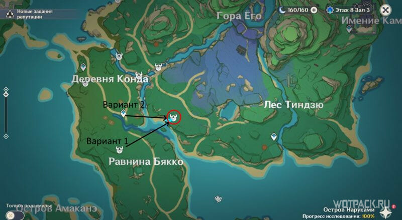 Вид на карте