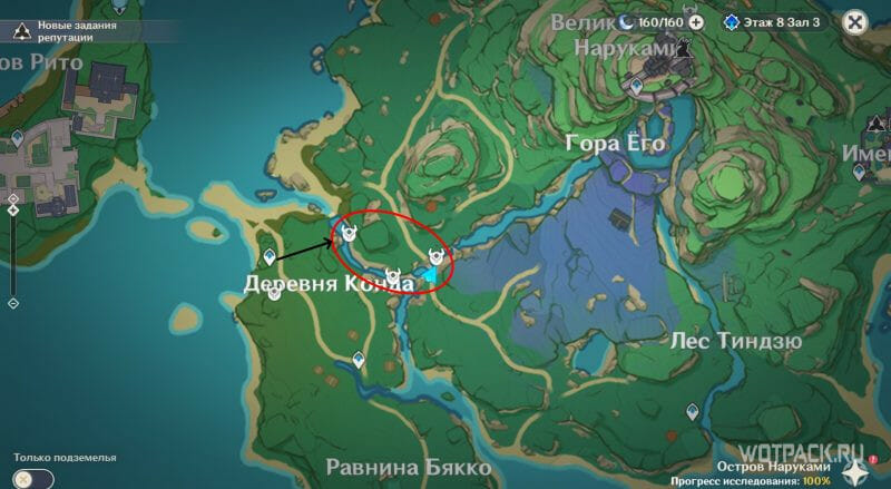 Вид на карте