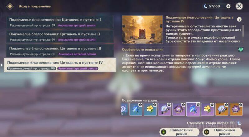 Уровни подземелья