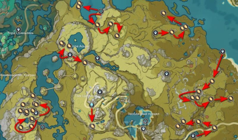 Cor lapis on the Jasper Forest map